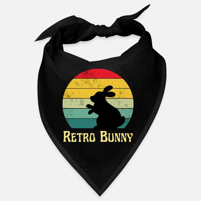 retro bunny vintage tshirt happy easter day Bandana