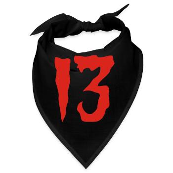 13 - Bandana - Schwarz - Vorne