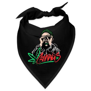 Canabis Men - Bandana - Schwarz - Vorne