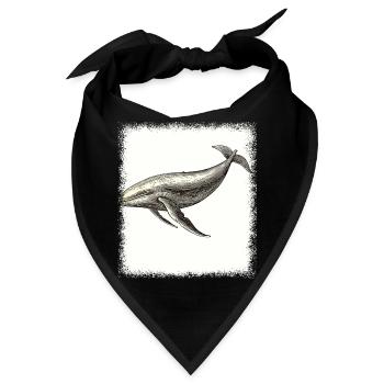 birthday family crest greenboy present humpback - Bandana - Schwarz - Vorne
