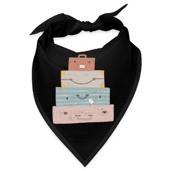 Weltbummler Koffer - Bandana - Schwarz - Vorne