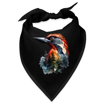 Specht - Bandana - Schwarz - Vorne