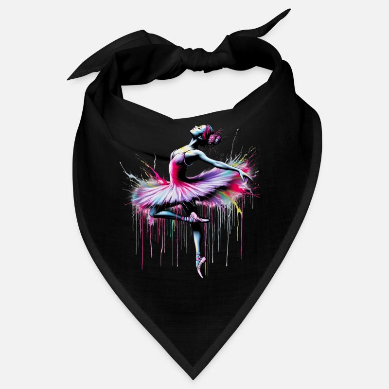 Danseuse de ballet avec tutu - Bandana - noir