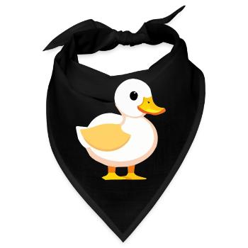 Süße Baby Ente Gans - Bandana - Schwarz - Vorne