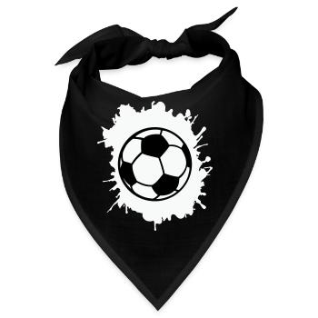 fußball klecks - Bandana - Schwarz - Vorne