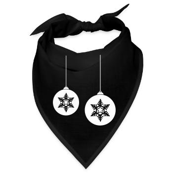 Weihnachtskugel stern 2 - Bandana - Schwarz - Vorne