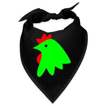 Hahn - Bandana - Schwarz - Vorne