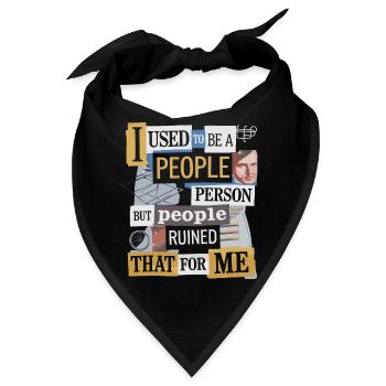 Trockenhumor für Ruhe-Liebhaber - Bandana - Schwarz - Vorne