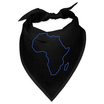 Africa Umriss - Bandana - Schwarz - Vorne