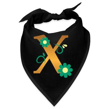 X - Bandana - Schwarz - Vorne