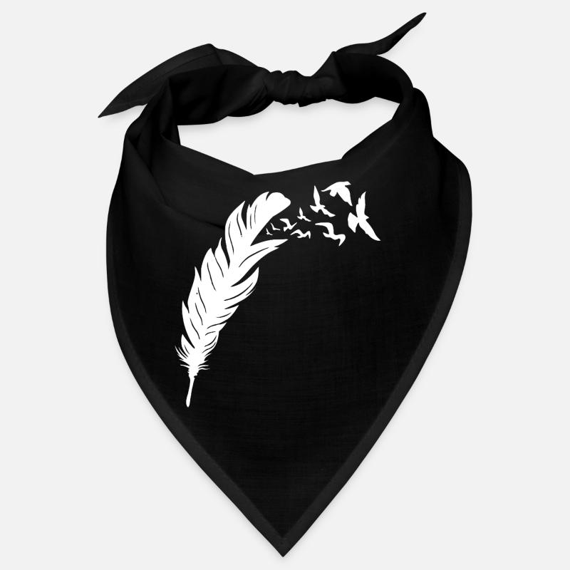 Conception de vol d’oiseau de la liberté à plumes Bandana