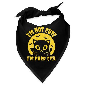 Ich bin Schnurren Böse - Bandana - Schwarz - Vorne