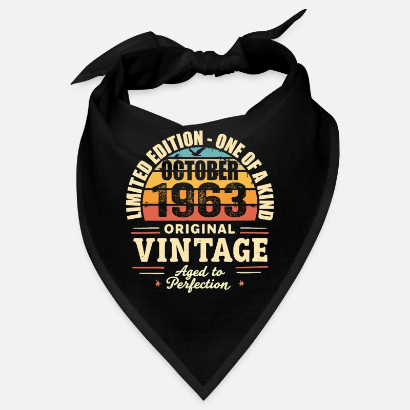 Rétro Octobre 1963 - birthday october 1963 Bandana