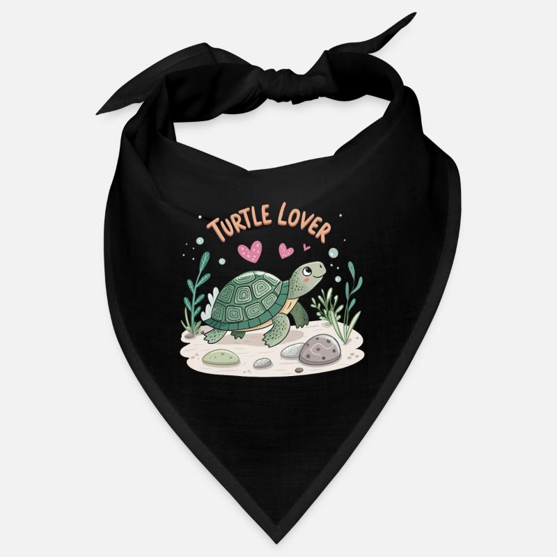 Schildkröte in Liebe Illustration Bandana