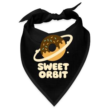 Süßer Orbit Donutplanet - Bandana - Schwarz - Vorne