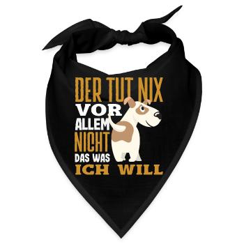 Lustiges Jack Russell Besitzer Geschenk - Bandana - Schwarz - Vorne