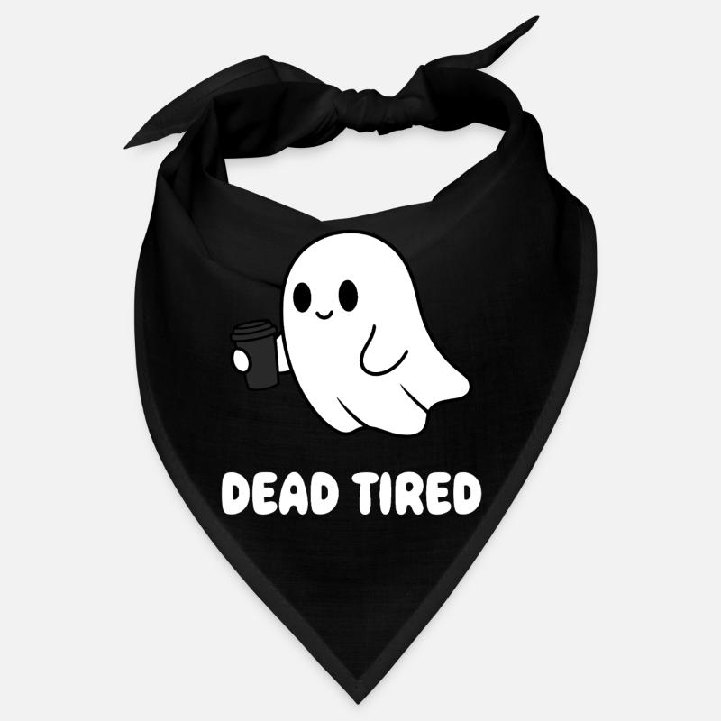 Kaffeegeist Müder Geist mit Becher Bandana