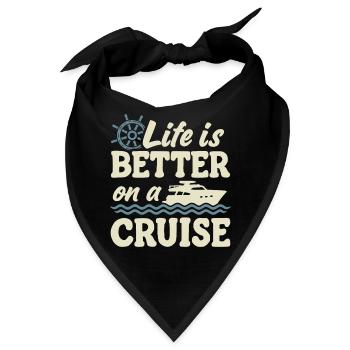 Kreuzfahrtschiff Sommerurlaub - Bandana - Schwarz - Vorne