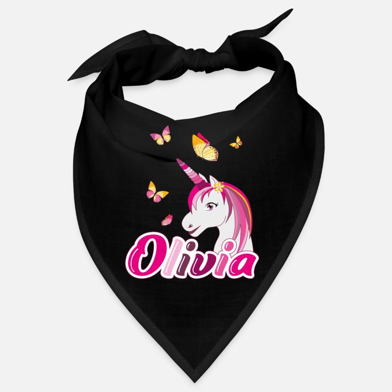 Olivia Licorne aux papillons Bandana