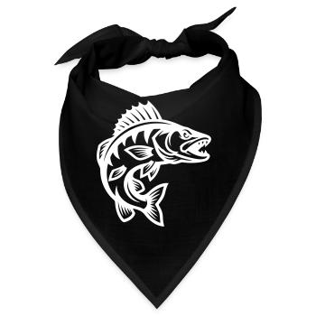 Hecht Fisch - Bandana - Schwarz - Vorne