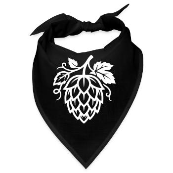Hopfen Symbol Brauerei - Bandana - Schwarz - Vorne