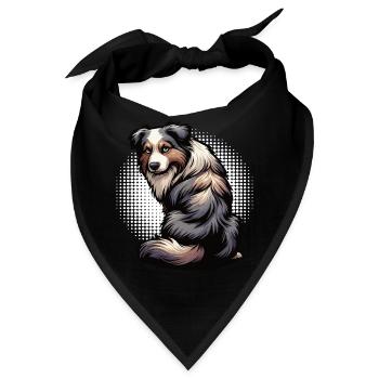 Australian Shepherd Aussie Aussiebesitzer Aussies - Bandana - Schwarz - Vorne