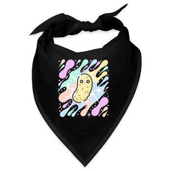 Pastellstern-Einmache - Bandana - Schwarz - Vorne