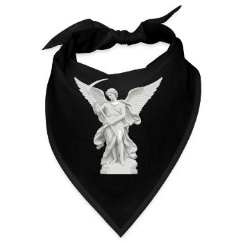 Engel mit Sense-Statue - Bandana - Schwarz - Vorne