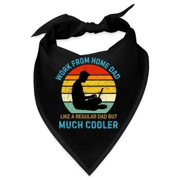 Lustiges Heimarbeitsgeschenk für einen Remote-Mitarbeiter - Bandana - Schwarz - Vorne