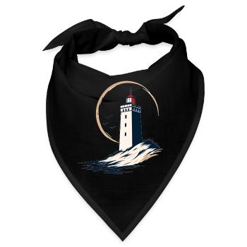 Rubjerg Knude Leuchtturm – Dänemark - Bandana - Schwarz - Vorne