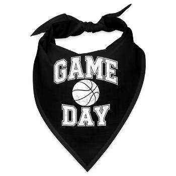 Game Day Basketball – Retro Sport - Bandana - Schwarz - Vorne