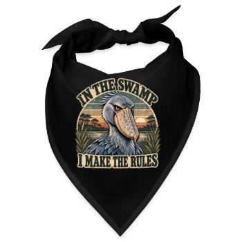 Shoebill – Ich mache die Regeln - Bandana - Schwarz - Vorne