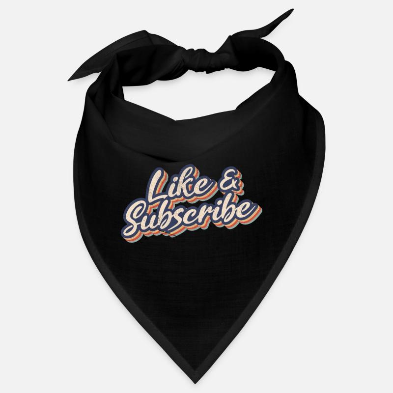 Like & Subscribe 70s Style Bandana