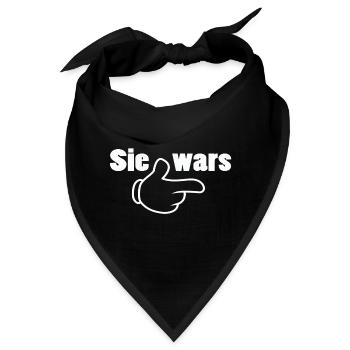 Sie wars Partnershirt Geschwister Zwillinge - Bandana - Schwarz - Vorne