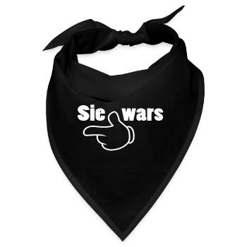 Sie wars Partnershirt Geschwister Zwillinge - Bandana - Schwarz - Vorne