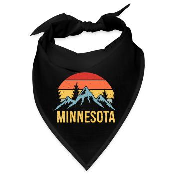 Minnesota - Bandana - Schwarz - Vorne