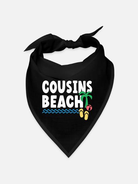 Plage de Cousins - Bandana - noir - Devant