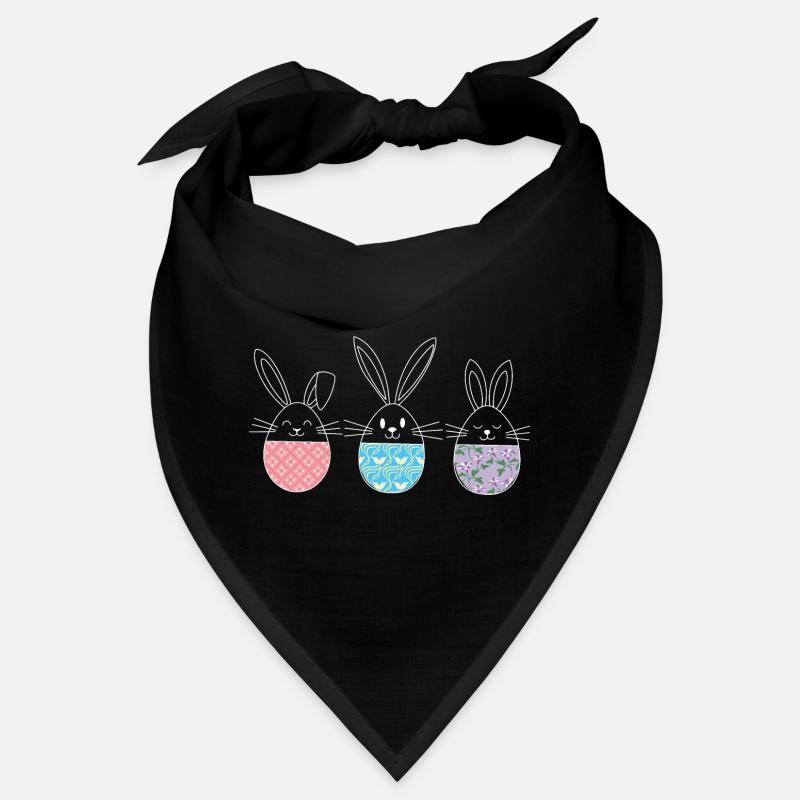 Pâques, mignon lapins de Pâques oeufs de Pâques dessin Bandana