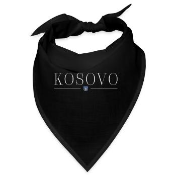 Kosovo T-Shirt: Kulturelle Stärke - Bandana - Schwarz - Vorne