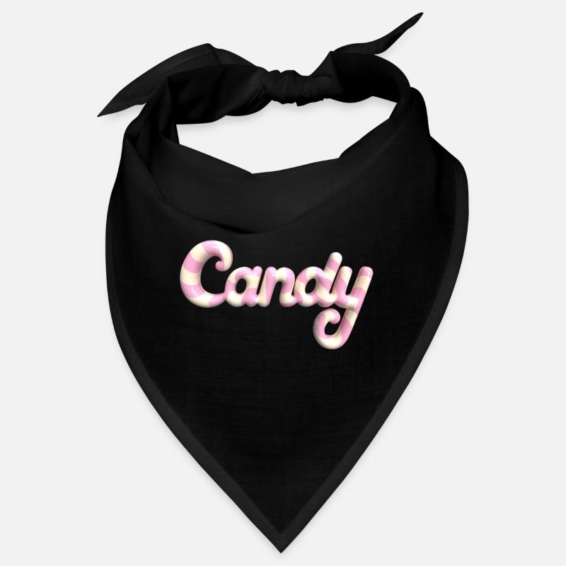 Candy Schriftzug – 3D Render Süßigkeiten Style Bandana
