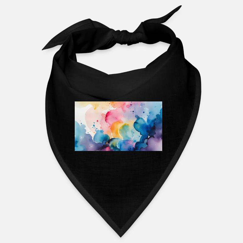 Aquarellfarben Explosion Kunst Design Bandana
