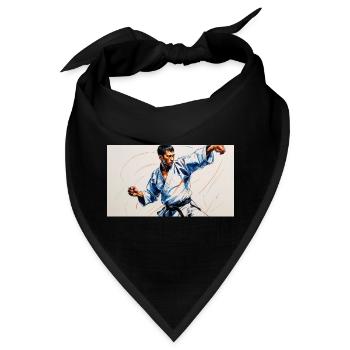 Kampfkunst und japanische Dynamik - Bandana - Schwarz - Vorne