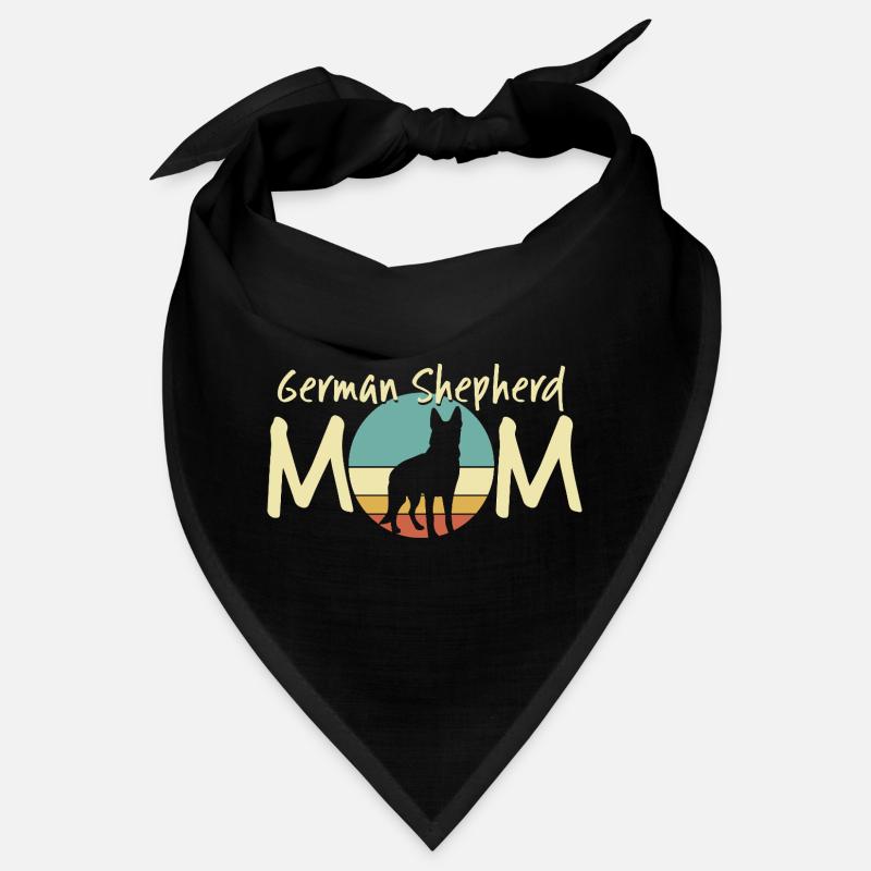 German Shepherd Mom Retro Design Bandana