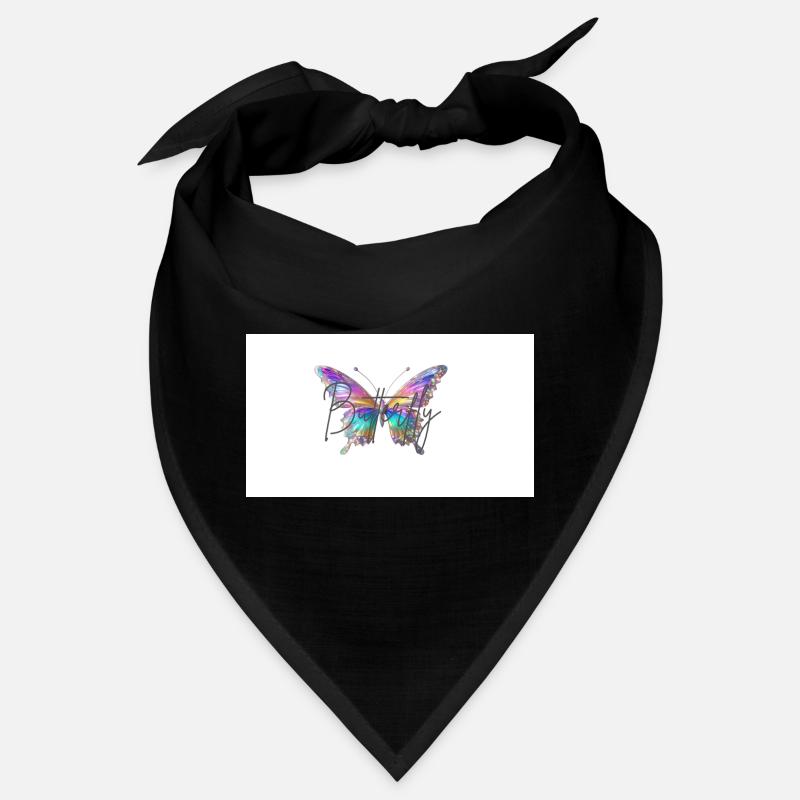 Papillon coloré avec effet aquarelle Bandana