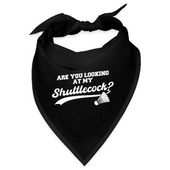 Federball Badminton Badmintonspieler - Bandana - Schwarz - Vorne