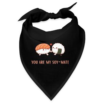Soy-Mate Sushi Liebesduo soulmate - Bandana - Schwarz - Vorne