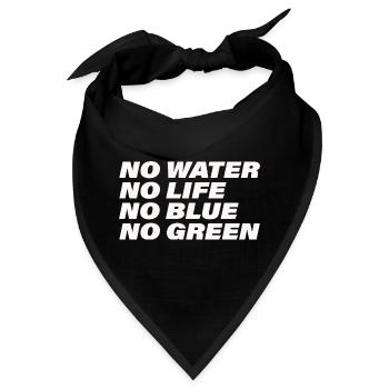 WATER - Bandana - Schwarz - Vorne
