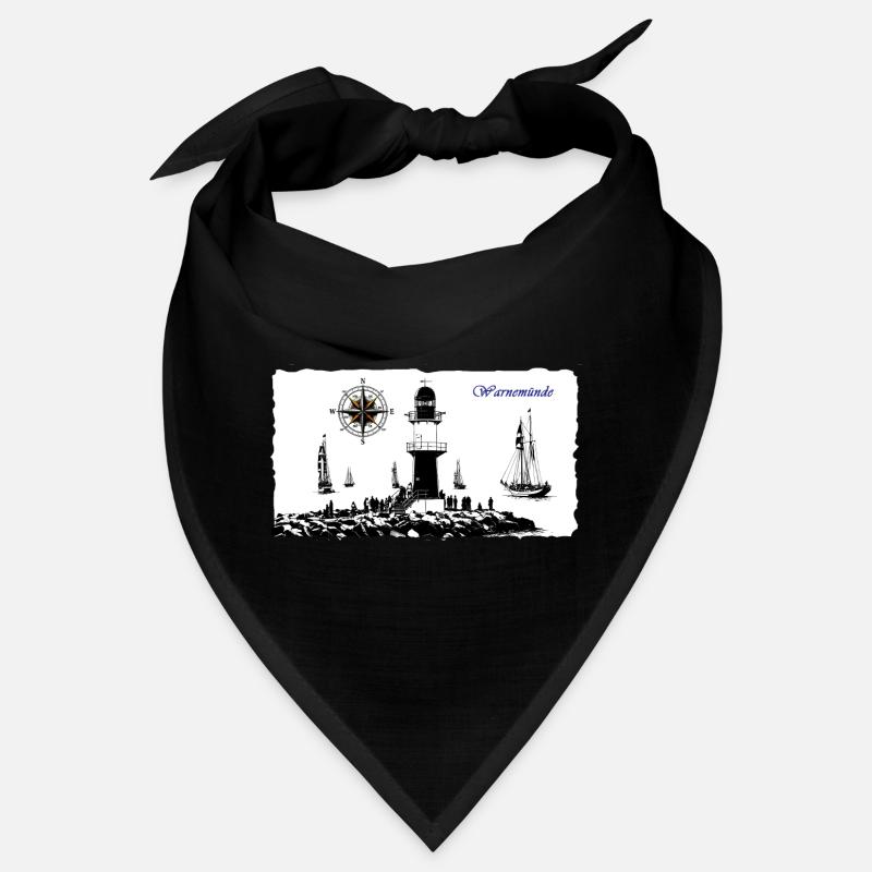 Warnemünde Leuchtturm Kompass Edition Bandana