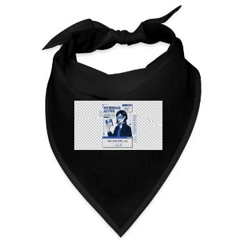 Y2K Cyberpunk Tech-Schnittstelle - Bandana - Schwarz - Vorne