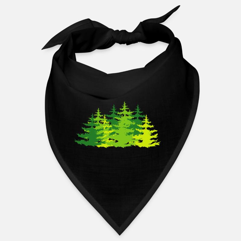 Forest, trees, mixed forests, icon, nature, graphic Bandana